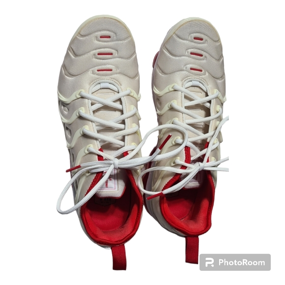 Nike Air Max Vapormax Plus white/University Red men no box 9.5 - Picture 2 of 10